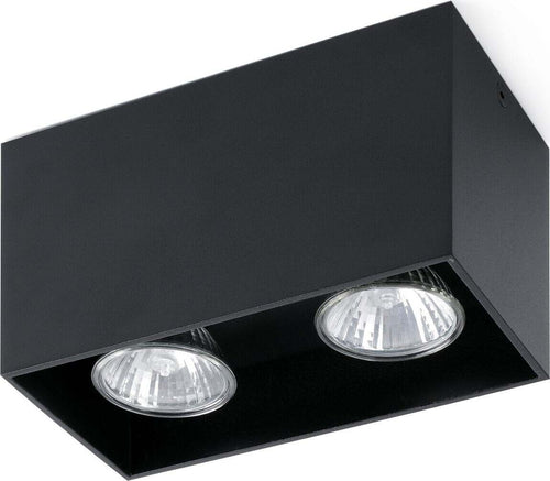 TECTO 2L Lampada plafoniera nera GU10 Illuminazione/Illuminazione per interni/Lampadari lampade a sospensione e plafoniere/Plafoniere Led Mall Home - Napoli, Commerciovirtuoso.it