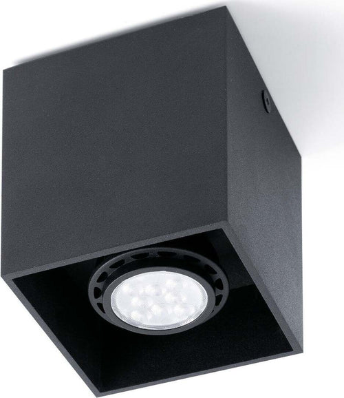 TECTO Lampada plafoniera nera GU10 Illuminazione/Illuminazione per interni/Lampadari lampade a sospensione e plafoniere/Plafoniere Led Mall Home - Napoli, Commerciovirtuoso.it