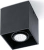 TECTO Lampada plafoniera nera GU10 Illuminazione/Illuminazione per interni/Lampadari lampade a sospensione e plafoniere/Plafoniere Led Mall Home - Napoli, Commerciovirtuoso.it
