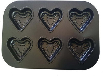 TEGLIA DA FORNO FORMA CUORE MUFFIN CUP CAKE ALLUMINIO VASSOIO ANTIADERENTE DOLCI Casa e cucina/Teglie da forno e accessori per pasticceria/Teglie e stampi/Teglie per muffin e cupcake Trade Shop italia - Napoli, Commerciovirtuoso.it