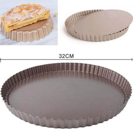 Teglia Da Forno Per Crostate Torte Dolci Stampo Con Base Removibile 32 Cm 98662 Casa e cucina/Teglie da forno e accessori per pasticceria/Teglie e stampi/Teglie per torte/Teglie tonde Trade Shop italia - Napoli, Commerciovirtuoso.it