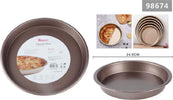 Teglia Da Forno Per Torte Dolci Crostate Stampo In Acciaio Tortiera 24.5cm 98674 Casa e cucina/Teglie da forno e accessori per pasticceria/Accessori e utensili per pasticceria/Porta torta Trade Shop italia - Napoli, Commerciovirtuoso.it