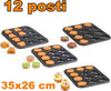 Teglia-Stampi-Stampini-Per-Muffin-12-Posti-Da-Forno-Antiaderente-35x26-Cm