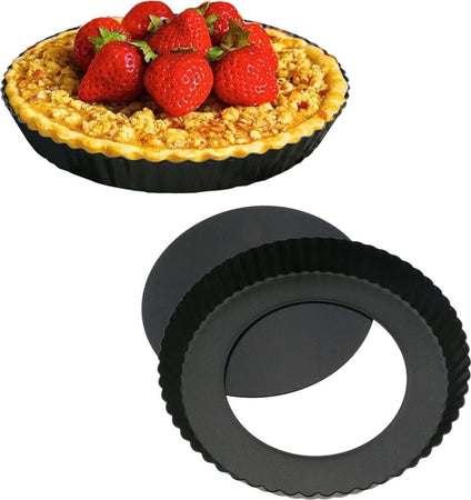TEGLIA TORTIERA ANTIADERENTE BASE PER TORTE CROSTATE PIZZE DIAMETRO 28CM Casa e cucina/Teglie da forno e accessori per pasticceria/Teglie e stampi/Teglie per quiche pasticci e crostate Trade Shop italia - Napoli, Commerciovirtuoso.it