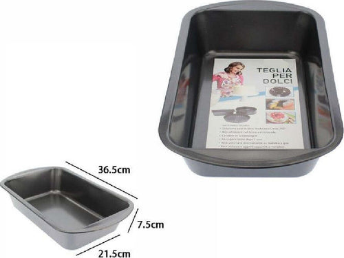Teglia Tortiera Antiaderente Rettangolare Forno Dolce Salato 36,5x21,5x7,5cm 59952 Casa, arredamento e bricolage > Cucina > Stampi Trade Shop italia - Napoli, Commerciovirtuoso.it
