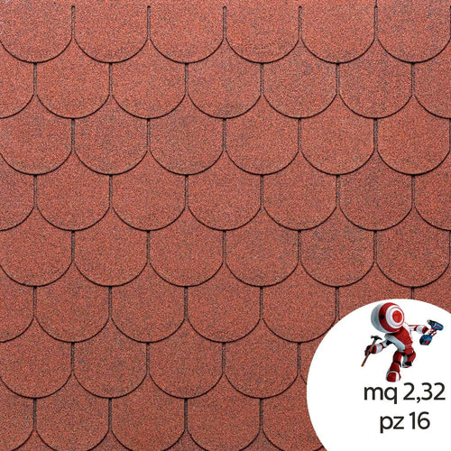 Tegola-Canadese-EcoRoof-Traditional-(tonda)-Bituminosa-2,32-mq/pacco-16-pezzi