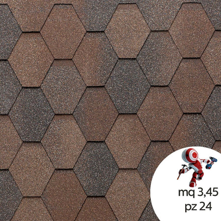 Tegola-Canadese-Premium-Mosaik-Bituminosa-3,45-mq/pacco-24-pezzi