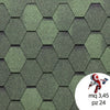 Tegola-Canadese-Premium-Mosaik-Bituminosa-3,45-mq/pacco-24-pezzi