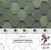 Tegola-Canadese-Premium-Mosaik-Bituminosa-3,45-mq/pacco-24-pezzi