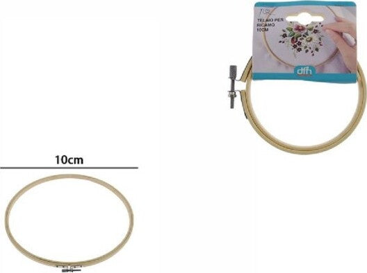 Telaio-Per-Ricamo-In-Legno-Tondo-Con-Fibbia-Metallo-Accessori-Cucito-10cm-53547a
