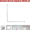 Telaio-Tenda-Tende-Bastone-Asta-Doccia-E-Vasca-Da-Bagno-Colore-Bianco-90-X-90-Cm