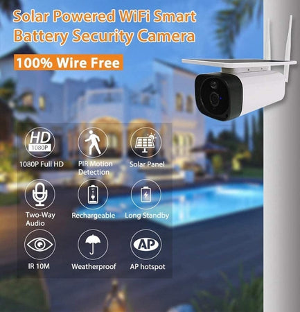 Telecamera 1080p Wifi Wireless Cctv Pannello Solare Visione Notturna Ir Allarme Casa, arredamento e bricolage > Sicurezza e Antifurti > Sistemi di Videosorveglianza Trade Shop italia - Napoli, Commerciovirtuoso.it