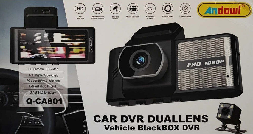 Telecamera Dash Cam Auto Hd Dvr Car Video Camera Hd Q-ca801 Doppia Lente Blackbox Elettronica/Elettronica per veicoli/Elettronica per auto/Sistemi video/Videocamera da cruscotto Trade Shop italia - Napoli, Commerciovirtuoso.it