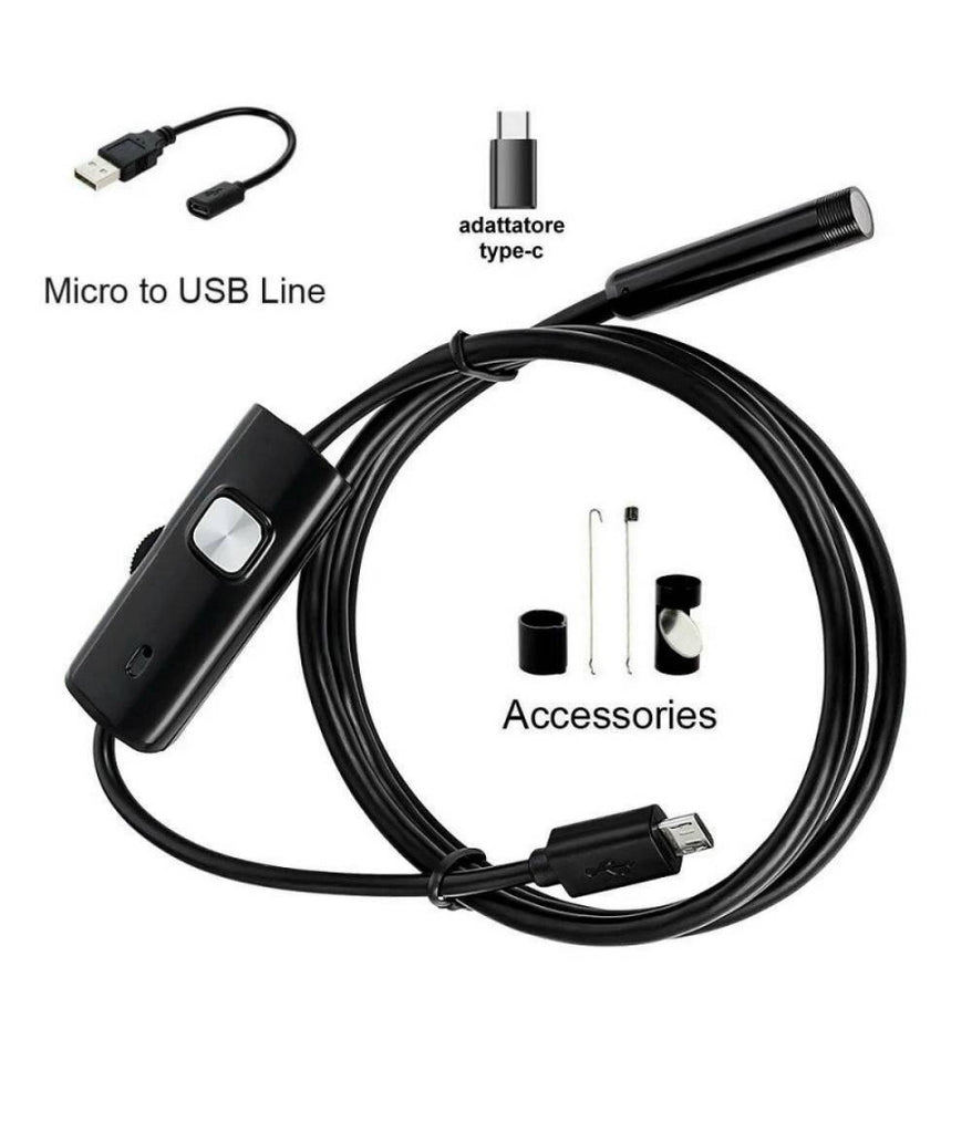 Fotocamera Ispezione Flessibile Endoscopio USB 15m - Fotocamera Impermeabile Con Luce LED, Per Ispezioni In Spazi Stretti Fotocamera Periscopio 15m - Foto 12
