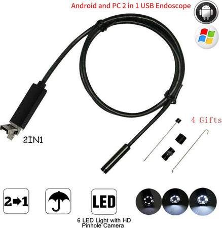 Telecamera Endoscopica 6 Led Tubo Flessibile Usb 3 Mt Impermeabile Ispezione Informatica e Videogiochi > Accessori PC > Accessori USB Trade Shop italia - Napoli, Commerciovirtuoso.it