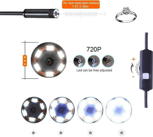 TELECAMERA ENDOSCOPICA PER ISPEZIONE WIFI PER SMARTPHONE 6 LED MT IP67 Auto e Moto/Attrezzi per veicoli/Attrezzi per diagnostica test e misurazione/Telecamere di ispezione Trade Shop italia - Napoli, Commerciovirtuoso.it
