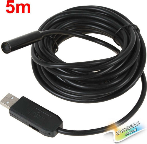 TELECAMERA ENDOSCOPICA USB FLESSIBILE TELECAMERA FOTO ISPEZIONE 4 LED 5 MT SONDA Auto e Moto/Attrezzi per veicoli/Attrezzi per diagnostica test e misurazione/Telecamere di ispezione Trade Shop italia - Napoli, Commerciovirtuoso.it