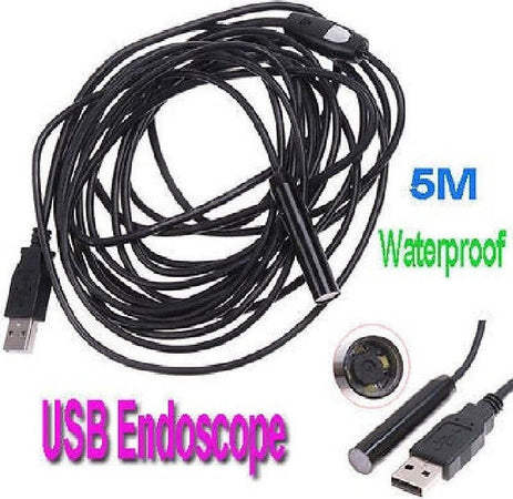 TELECAMERA ENDOSCOPICA USB FLESSIBILE TELECAMERA FOTO ISPEZIONE 4 LED 5 MT SONDA Auto e Moto/Attrezzi per veicoli/Attrezzi per diagnostica test e misurazione/Telecamere di ispezione Trade Shop italia - Napoli, Commerciovirtuoso.it