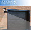 Telecamera-Finta-Da-Esterno-Con-Ricarica-Pannello-Solare,-Lampada-led-Da-Strada-Faro-led-Con-Sensore-Di-Movimento,-Videocamera-Finta-Per-Sicurezza-30-Led---60-watt