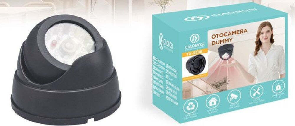 Telecamera Finta Dome Infrarossi Da Soffitto Parete Videosorveglianza Tx-9298 Fai da te/Sicurezza e protezione/Sistemi di sicurezza domestica/Kit video per la sicurezza domestica/Videocamere di sorveglianza/Dom camera Trade Shop italia - Napoli, Commerciovirtuoso.it