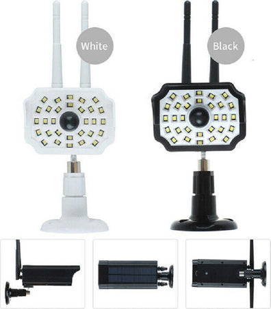 Telecamera Finta Pannello Solare Con Sensore Di Movimento 30 Led Faretto 17549-3 Fai da te/Sicurezza e protezione/Sistemi di sicurezza domestica/Kit video per la sicurezza domestica/Videocamere di sorveglianza/Bullet camera Trade Shop italia - Napoli, Commerciovirtuoso.it