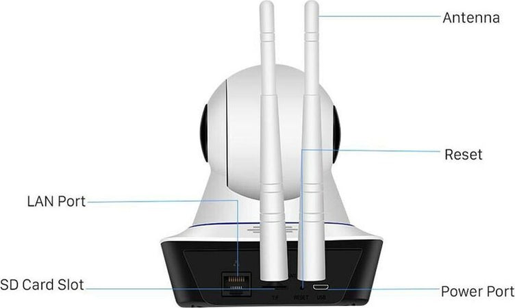 Telecamera-Hd-1080p-Wifi-Ip-Camera-Microfono-Ir-Motorizzata-Rete-Lan-Internet-Each
