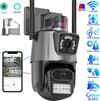 Telecamera IP 8MP 4K esterno WiFi PTZ 2 obiettivo doppio schermo 8X zoom CCTV Fai da te/Sicurezza e protezione/Sistemi di sicurezza domestica/Kit video per la sicurezza domestica/Videocamere di sorveglianza/Dom camera Zencoccostore - Formia, Commerciovirtuoso.it