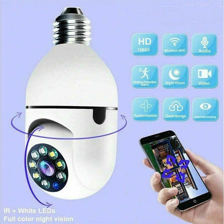 Telecamera Ip Cam Lampadina Da Interno 360? Wifi E27 Videosorveglianza Jt8177 Casa, arredamento e bricolage > Sicurezza e Antifurti > Sistemi di Videosorveglianza Trade Shop italia - Napoli, Commerciovirtuoso.it
