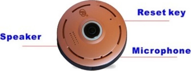 TELECAMERA IP CAMERA HD 960P WIRELESS LED IR LAN 360° fisheye WIFI TF CARD  Trade Shop italia - Napoli, Commerciovirtuoso.it