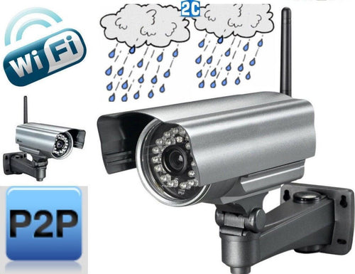 TELECAMERA-IP-CAMERA-WATERPROOF-ESTERNO-WIFI-P2P-WIRELESS-INFRAROSSI-24-LED