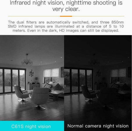 Telecamera Ip Con Rilevamento Movimento Q-sx910 1080p Wireless Cloud Nanny Cam Fai da te/Sicurezza e protezione/Sistemi di sicurezza domestica/Kit video per la sicurezza domestica/Videocamere di sorveglianza/Dom camera Trade Shop italia - Napoli, Commerciovirtuoso.it
