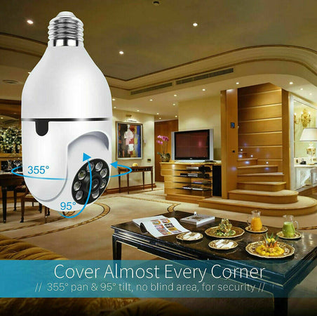 Telecamera Ip Lampadina E27 Da Interno 360 Gradi Wireless E27 Ptz Videosorveglianza Autotracking Segue L'oggetto Che Si Muove Yoosee Fai da te/Sicurezza e protezione/Sistemi di sicurezza domestica/Kit video per la sicurezza domestica/Videocamere di sorveglianza/Dom camera TradeKard - Acerra, Commerciovirtuoso.it