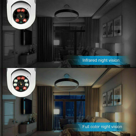 Telecamera Ip Lampadina E27 Da Interno 360 Gradi Wireless E27 Ptz Videosorveglianza Autotracking Segue L'oggetto Che Si Muove Yoosee Fai da te/Sicurezza e protezione/Sistemi di sicurezza domestica/Kit video per la sicurezza domestica/Videocamere di sorveglianza/Dom camera TradeKard - Acerra, Commerciovirtuoso.it