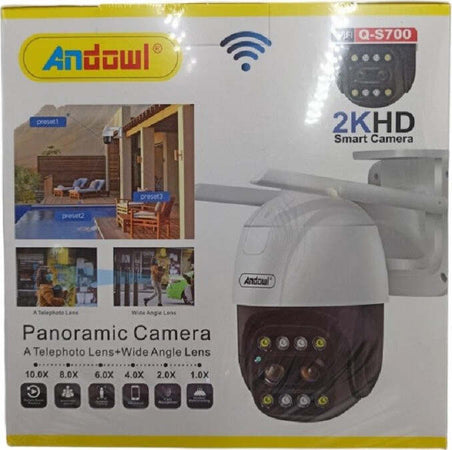Telecamera Panoramica Di Sicurezza Ip 2khd Wifi Ai Dome 360? Impermeabile Q-s700 Fai da te/Sicurezza e protezione/Sistemi di sicurezza domestica/Kit video per la sicurezza domestica/Videocamere di sorveglianza/Microcamere spia Trade Shop italia - Napoli, Commerciovirtuoso.it
