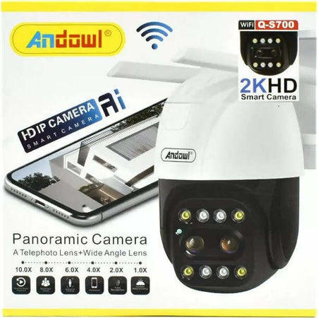 Telecamera Panoramica Di Sicurezza Ip 2khd Wifi Ai Dome 360? Impermeabile Q-s700 Fai da te/Sicurezza e protezione/Sistemi di sicurezza domestica/Kit video per la sicurezza domestica/Videocamere di sorveglianza/Microcamere spia Trade Shop italia - Napoli, Commerciovirtuoso.it