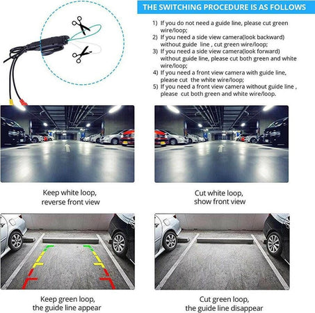 Telecamera Per Retromarcia Auto 600cm 1080p Hd Visione Notturna Infrarossi Q-dc3 Elettronica/Elettronica per veicoli/Elettronica per auto/Telecamera posteriore Trade Shop italia - Napoli, Commerciovirtuoso.it