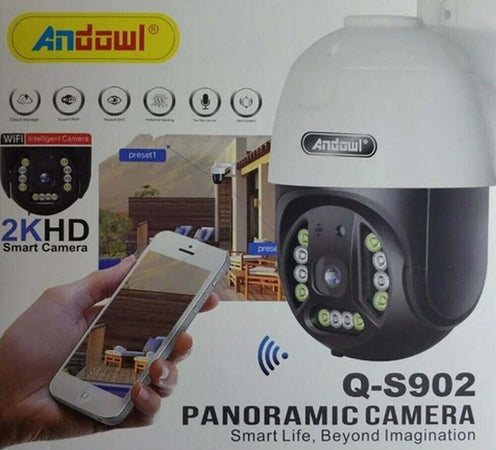 Telecamera Ptz Panoramica Smart Ip 1080p Q-s902 Wifi 2k Hd Sorveglianza Sicurezza Fai da te/Sicurezza e protezione/Sistemi di sicurezza domestica/Kit video per la sicurezza domestica/Videocamere di sorveglianza/Dom camera Trade Shop italia - Napoli, Commerciovirtuoso.it
