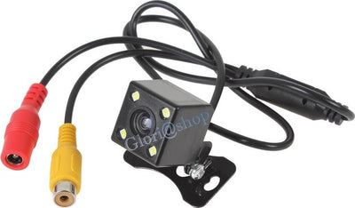 Telecamera-Retromarcia-Ccd-4-Led-Retrocamera-Staffa-X-Auto-Camper-Each
