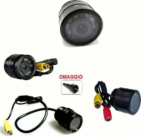 TELECAMERA RETROMARCIA RETROCAMERA AUTO CAMPER SUV 9 LED CON FILO COLORI LM-728T Elettronica/Elettronica per veicoli/Elettronica per auto/Telecamera posteriore Trade Shop italia - Napoli, Commerciovirtuoso.it