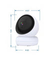 Telecamera Smart Ip Cam Wifi Lente 3.6mm Sensore Movimento Notturna Alexa Google
