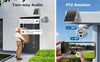 Telecamera-Solare-4G/WIFI-CCTV-doppio-obiettivo-12X-INFRAROSSI-Audio-2-vie-Sensore-PIR-IP65