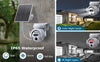 Telecamera-Solare-4G/WIFI-CCTV-doppio-obiettivo-12X-INFRAROSSI-Audio-2-vie-Sensore-PIR-IP65