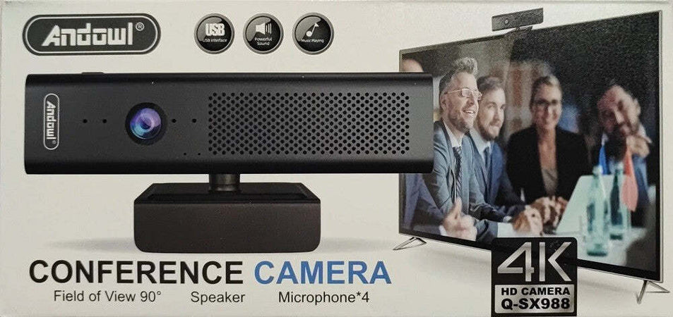 Telecamera Video Per Conferenze Web 4k Ultra Hd 30fps Microfono Q-sx988 Laptop Elettronica/Informatica/Accessori/Accessori per audio e video/Webcam e periferiche VoIP Trade Shop italia - Napoli, Commerciovirtuoso.it
