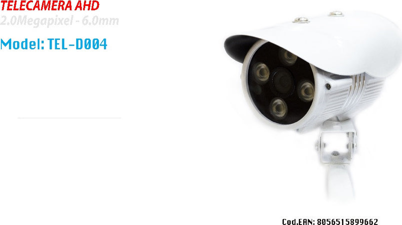 Telecamera Videosorveglianza Interno Esterno Ahd Cvi Tvi Cvbs 6mm Maxtech Tel-d004 Sistemi di Videosorveglianza Trade Shop italia - Napoli, Commerciovirtuoso.it
