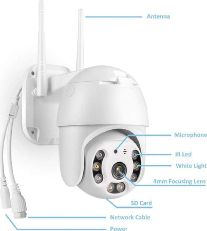 Telecamera Wifi Dome Ptz Ip Camera Sorveglianza 1080p 2mp Audio Bidirezionale Casa, arredamento e bricolage > Sicurezza e Antifurti > Sistemi di Videosorveglianza Trade Shop italia - Napoli, Commerciovirtuoso.it