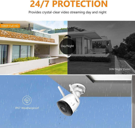 Telecamera Wifi Esterna 1080p Ip67 Visione Notturna 30mt Compatibile Con Alexa Casa, arredamento e bricolage > Sicurezza e Antifurti > Sistemi di Videosorveglianza Trade Shop italia - Napoli, Commerciovirtuoso.it
