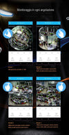 TELECAMERA WIFI PANORAMICA IP GRANDANGOLO 360° VRCAM FISHEYE 4 TELECAMERE IN 1  Trade Shop italia - Napoli, Commerciovirtuoso.it