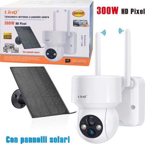 Telecamera Wireless Ricaricabile A Pannello Solare 300w Hd Pixel Full Hd 1080 Ahd5007 Fai da te/Sicurezza e protezione/Sistemi di sicurezza domestica/Kit video per la sicurezza domestica/Videocamere di sorveglianza/Dom camera Trade Shop italia - Napoli, Commerciovirtuoso.it