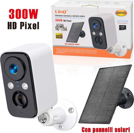 Telecamera Wireless Ricaricabile Solare 300w Hd Pixels Ahd5023 Sicurezza Esterno Fai da te/Sicurezza e protezione/Sistemi di sicurezza domestica/Kit video per la sicurezza domestica/Videocamere di sorveglianza/Dom camera Trade Shop italia - Napoli, Commerciovirtuoso.it