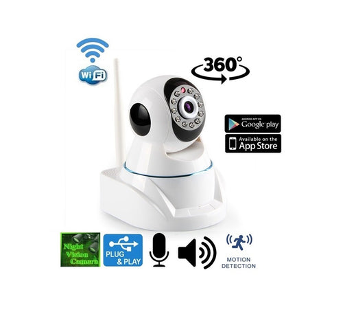 Telecamera videosorveglianza 360° IP WiFi 960p HD per interno
